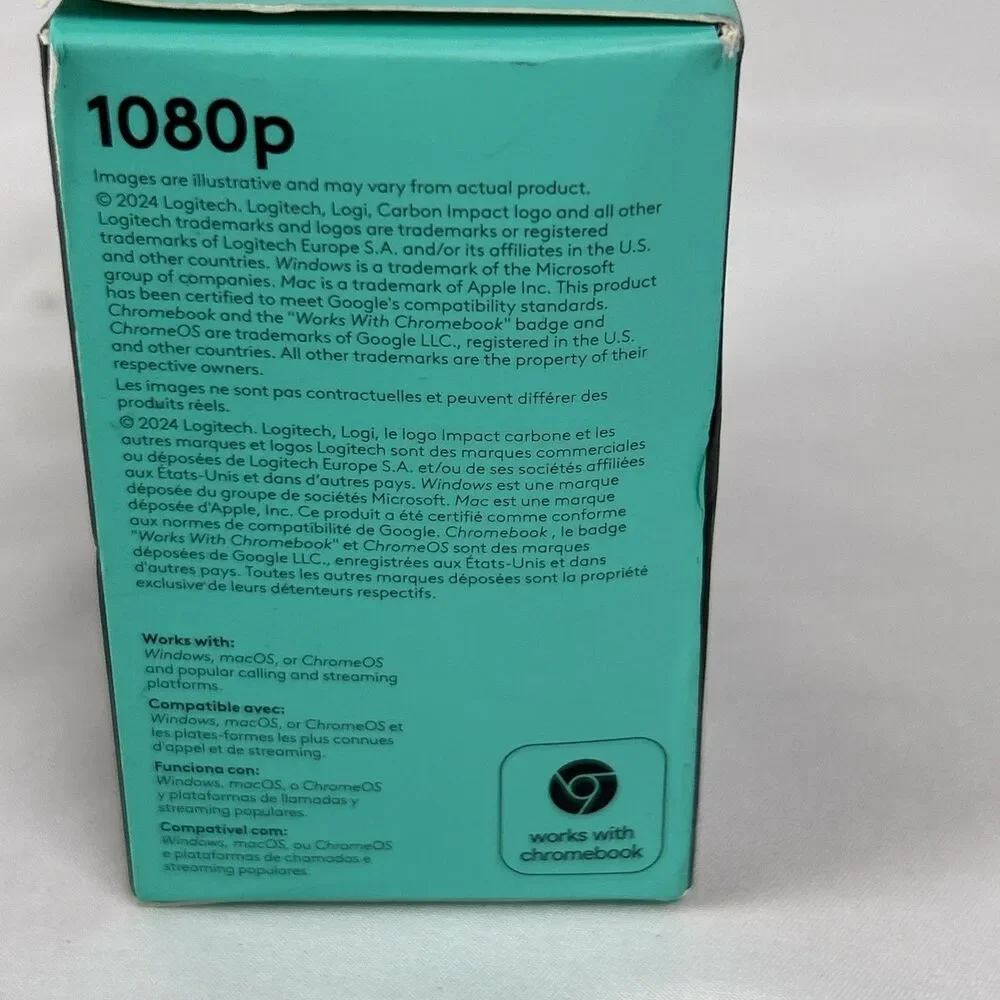 New LogicTech 1080p Pro Stream WEBCAM Webcam 960-001211 NEW SEALED